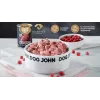 Šlapias šunų maistas john dog BERRY Adult veršiena su spanguolėmis 800 g — monoproteininis, visavertis pašaras, skardinė