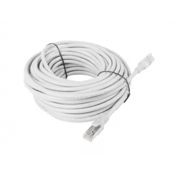 LANBERG Cat5e U/UTP RJ-45 komutacinis kabelis PCU5-10CC-1500-S, 15 m, pilkas, CCA, 26 AWG, 100 MHz