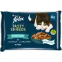 FELIX Tasty Shreds su lašiša ir tunu – 4x 80g
