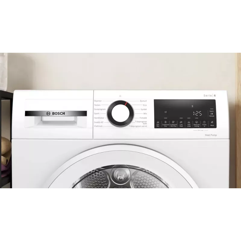Bosch WQG2320LSN šilumos siurblio skalbinių džiovyklė, 8 kg, balta