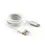 Sbox USB-TYPEC-15W USB->Type C M/M 1,5 m Coconut Balta