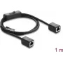 Tinklo komutacinis kabelis DELOCK RJ45 Cat.6 F/UTP 1 m su integruotu jungikliu (BUBU)