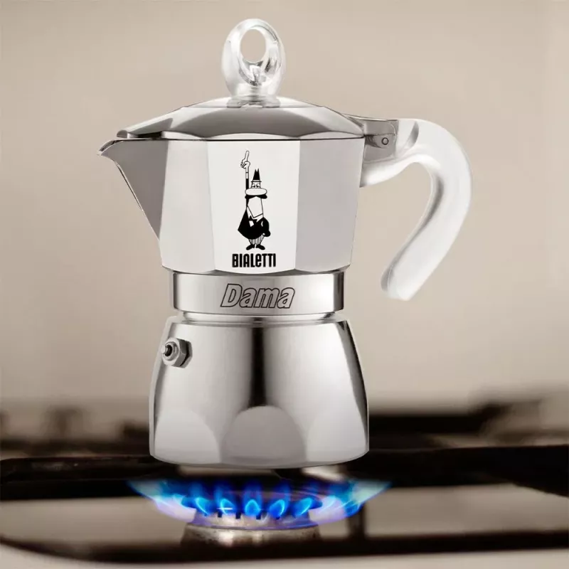 Kavos virimo aparatas BIALETTI Dama Pure Ice 3TZ 0002273 – viryklės moka puodas, 3 puodelių talpa