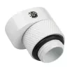 Adapteris BitsPower X-Cross G1/4 inch išorinis sriegis į G1/4 inch vidinį sriegį, 5 mm poslinkis, baltas