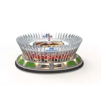 3D dėlionė cubicfun PGE National LED Model 306-L541H — LED apšviestas architektūrinis popieriaus modelis