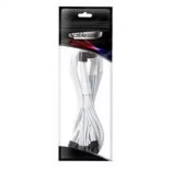 CableMod C-Series Pro jungiamasis laidas - Variantas A, 90°, 16 kontaktų į 3x8 kontaktų PCIe, baltas