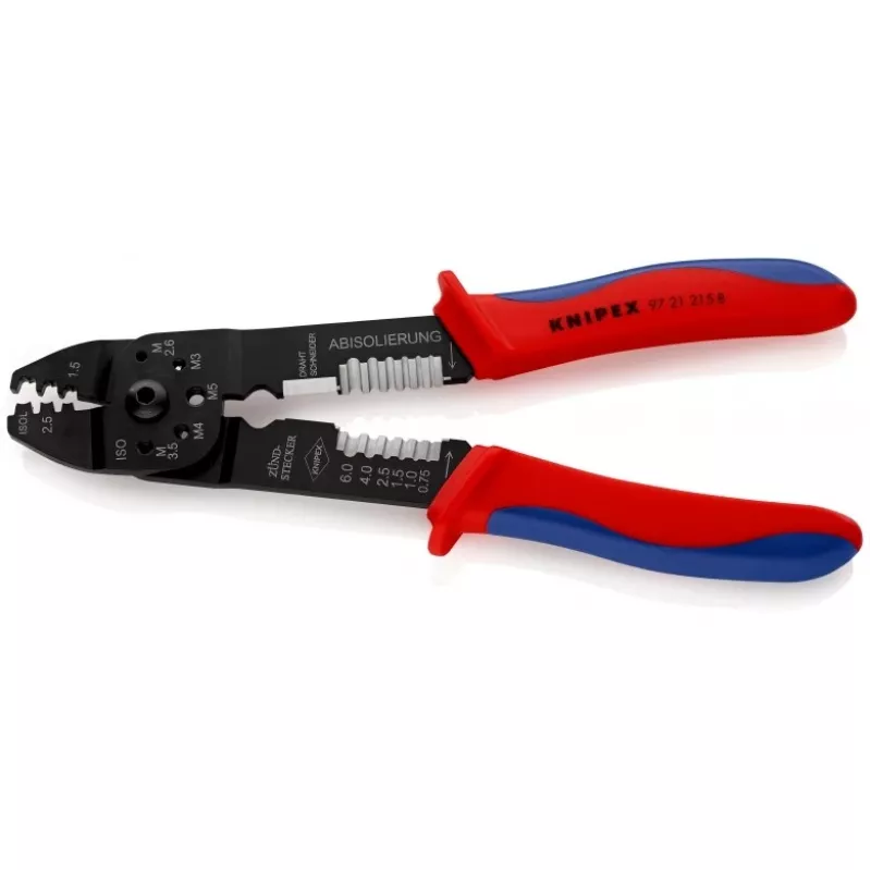 Knipex 97 21 215 B Užspaudimo įrankis Juoda, Mėlyna, Raudona