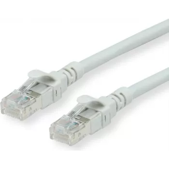 Roline - komutacinis kabelis - RJ-45 (V) į RJ-45 (V) - 1,5 m - SFTP, PiMF - CAT 6 - be halogenų, lietas, vytos gyslos - pilkas