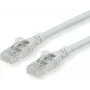 Roline - komutacinis kabelis - RJ-45 (V) į RJ-45 (V) - 1,5 m - SFTP, PiMF - CAT 6 - be halogenų, lietas, vytos gyslos - pilkas