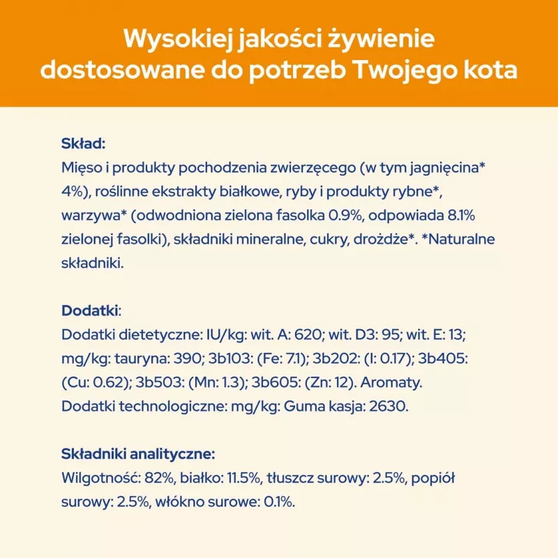 PURINA Cat Chow ėriena, šparaginės pupelės - šlapias kačių maistas - 10x85 g