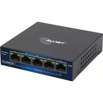 PoE komutatorius ALLNET ALL-SG8005P 5 prievadų Gigabit (5x RJ45, PoE)