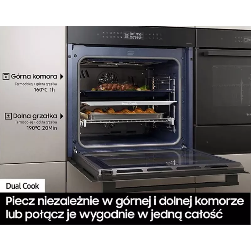 Įmontuojama elektrinė orkaitė Samsung NV7B42251AK — energinio naudingumo klasė A+