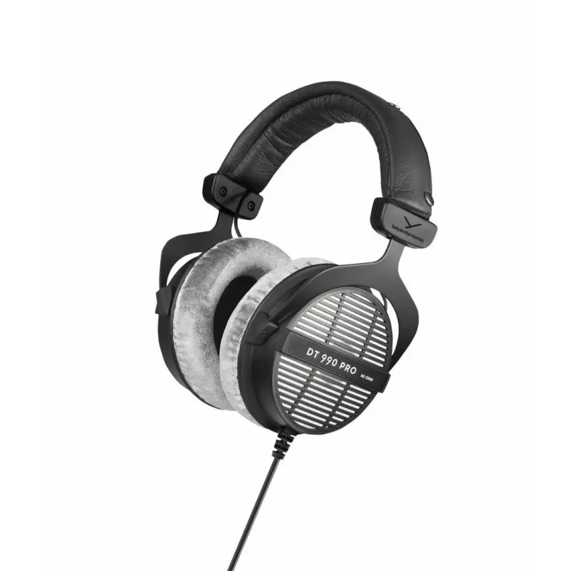 Studijinės ausinės Beyerdynamic DT 990 PRO 80 Ω, laidinės, ausis dengiančios, 3 m laidas, juodos