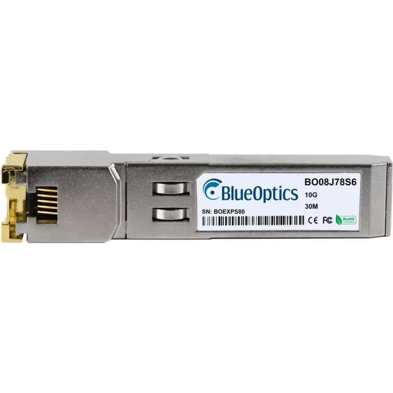 SFP+ 10GbE suderinamas modulis BlueOptics DECSFPP10GETH, skirtas 10 Gigabit Ethernet jungtims