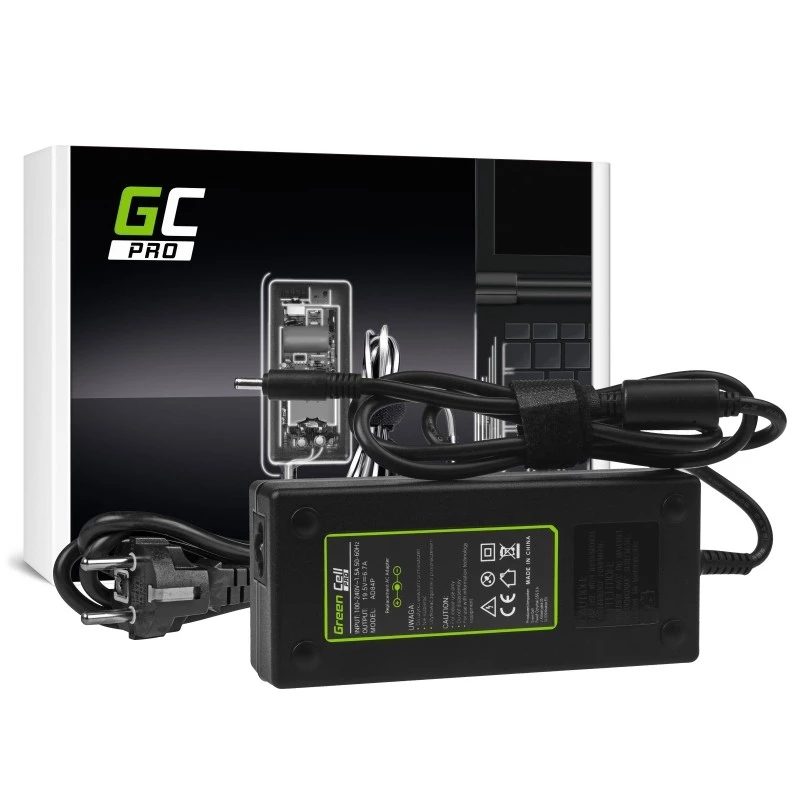 Maitinimo adapteris Green Cell AD84P Universal 130 W, Juoda, 153×65×37 mm