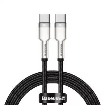 USB-C į USB-C kabelis Baseus CATJK-C01, USB 3.2 Gen 1, 1 m, juodas