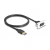 DeLOCK Easy 45 modulis SuperSpeed USB USB 3.2 Gen 1 USB Type-A moteriška į kištukinį 1m