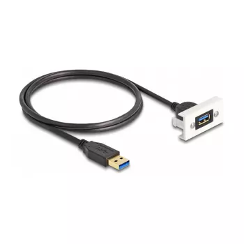DeLOCK Easy 45 modulis SuperSpeed USB USB 3.2 Gen 1 USB Type-A moteriška į kištukinį 1m