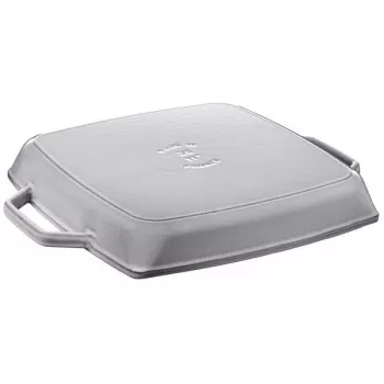 Grill Pan Staub 40511-684-0 kvadratinė 28 cm, tinkama indukcijai, grafito pilkumo