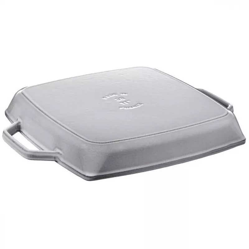Grill Pan Staub 40511-684-0 kvadratinė 28 cm, tinkama indukcijai, grafito pilkumo