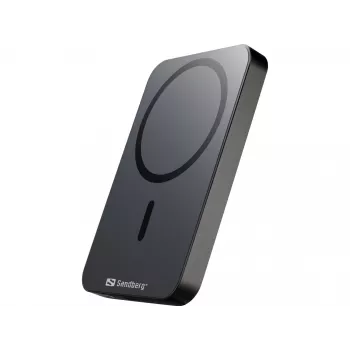 Nešiojama išorinė baterija Sandberg Mag Wireless Powerbank 5000 ALU, 5000 mAh