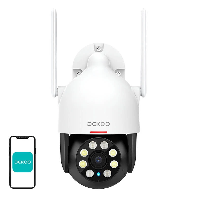IP lauko kamera per WiFi DEKCO DC5L 2K QHD 166°