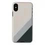 man and wood išmaniojo telefono dėklas iPhone X/XS – pilkas kostiumas, juoda