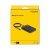 Skaitmeninė klaviatūra DeLOCK 12108 USB juoda 19 klavišų 1,6 m laidas