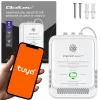 Dujų nuotėkio detektorius QOLTEC NG Tuya — gamtinių dujų (CH4) detektorius, suderinamas su išmaniąja Tuya sistema