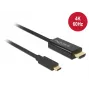 Vaizdo kabelio adapteris DeLOCK 85290 USB Type-C į HDMI 1 m juodas