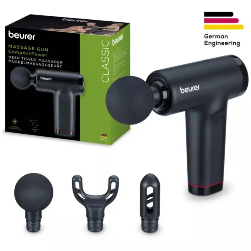 Rankinis masažuoklis Beurer MG 89 Compact Power trigerinis taškas – juodas