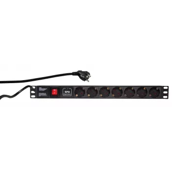 Apsaugos nuo viršįtampių LogiLink PDU7C01 juoda 7 kintamosios srovės lizdai 230 V 2 m