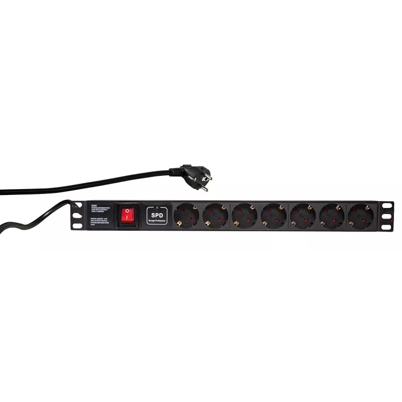 Apsaugos nuo viršįtampių LogiLink PDU7C01 juoda 7 kintamosios srovės lizdai 230 V 2 m