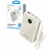 Power bank Vention FKAN0-C 10000 mAh — 2× USB-C, 1× USB-A, 22,5 W, Smėlio spalvos