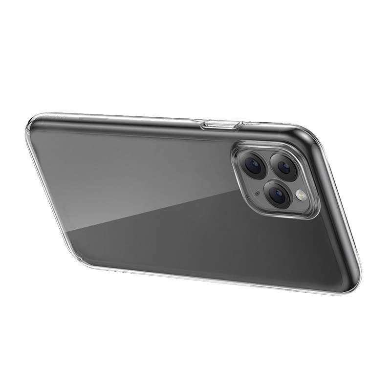 Case Baseus Crystal Series iPhone 11 pro max (skaidrus) + grūdintas stiklas + valymo rinkinys