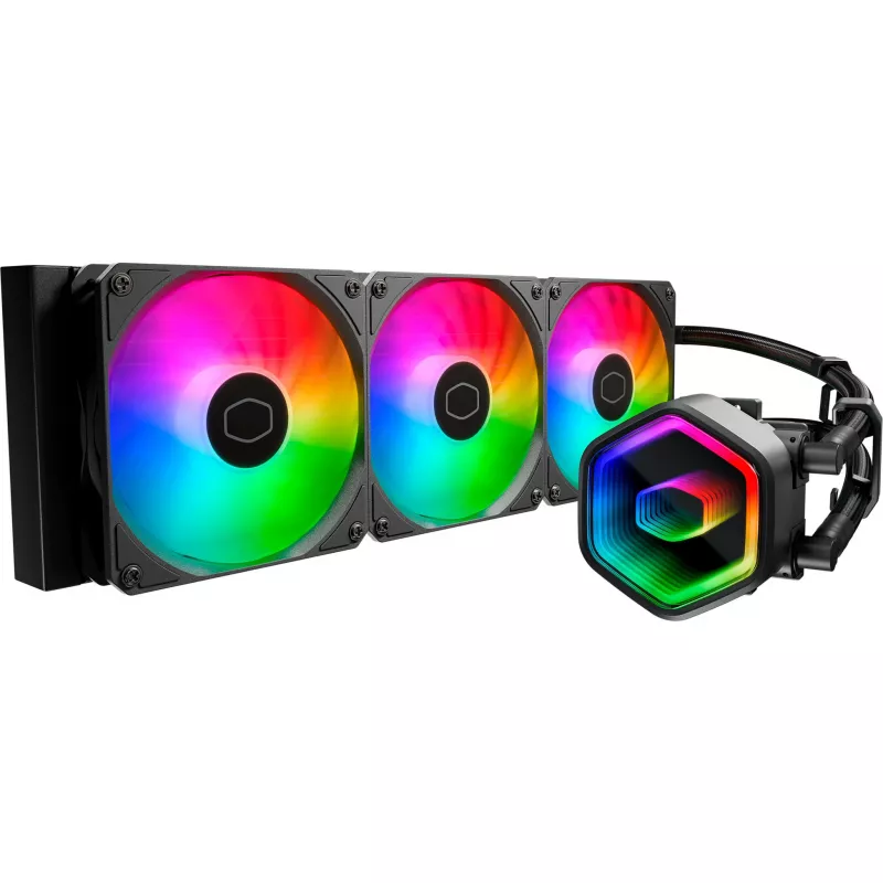 Skysčio aušinimo rinkinys Cooler Master MasterLiquid 360 Core II 12 cm Juoda