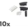 Laidų jungtis ShiverPeaks BS72020-SET10 TAE N Juoda