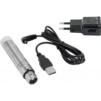Belaidis DMX imtuvas EUROLITE AKKU QuickDMX 70064699 maitinamas baterijomis belaidis DMX imtuvas
