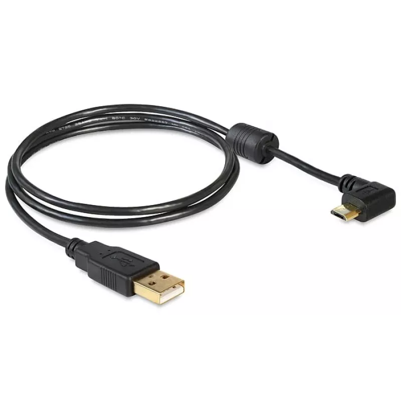 USB laidas DeLOCK 83147 USB 2.0 1 m USB A Micro-USB B Juodas