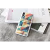Apsauginis išmaniojo telefono dėklas iKins, skirtas iPhone XS/S, mozaikinis baltas – kietas galinis dangtelis, dekoratyvus mozaikos raštas