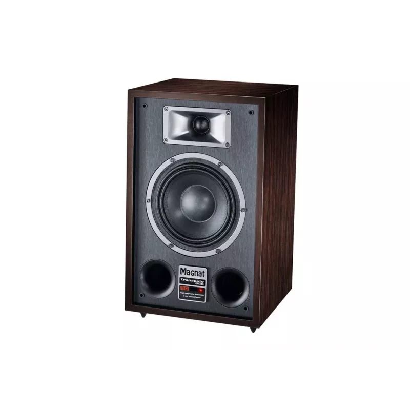 Ant grindų statoma kolonėlė Magnat TRANSPULS 800A, 2 krypčių, laidinė ir belaidė, 2×60 W, Bluetooth 5.0, HDMI, juoda/ruda