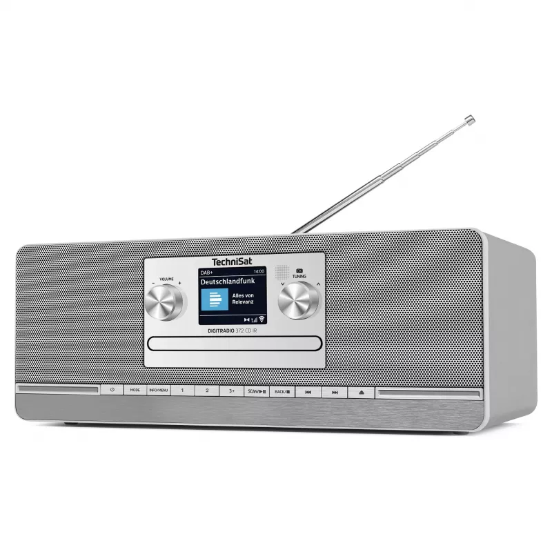 TechniSat DIGITRADIO 372 CD IR internetinis analoginis ir skaitmeninis radijas, antracito, sidabro