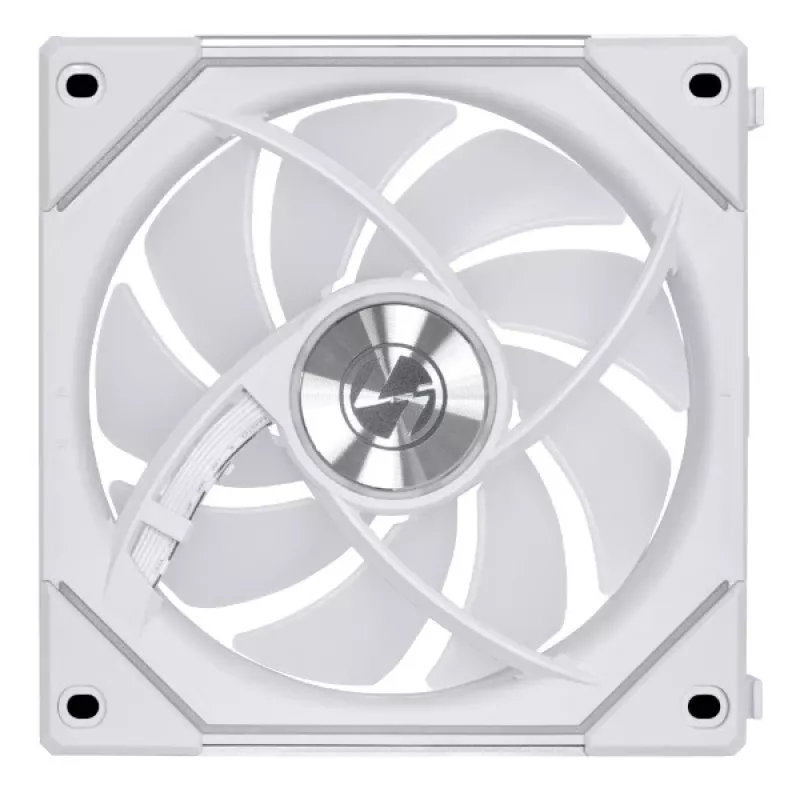 120 mm Lian Li UNI FAN SL-INF belaidis ARGB PWM — baltas, modulinė magnetinė ventiliatorių sistema