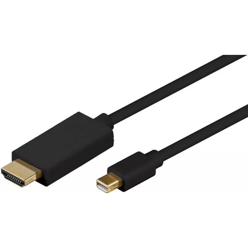 Microconnect MDPHDMI1B vaizdo kabelio adapteris 1 m Mini DisplayPort HDMI Type A (Standard) juodas