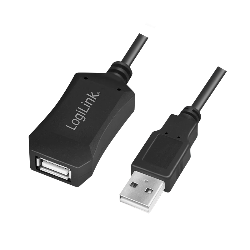 LogiLink USB 2.0 kartotuvinis kabelis - 5,0 m USB kabelis 5 M USB A