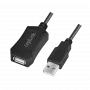 LogiLink USB 2.0 kartotuvinis kabelis - 5,0 m USB kabelis 5 M USB A