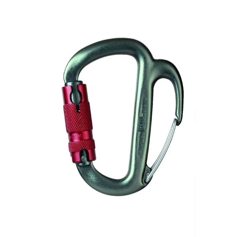 Karabininis Petzl Freino — nusileidimo / nuleidimo karabinas su stabdymo funkcija