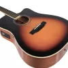 Elektroakustinė gitara V-tone VEAG1 CE 4/4 Mediena — pilno dydžio drednotas, išpjova, eglės viršus, raudonmedžio nugarėlė ir šonai, įmontuotas priešstiprintuvas