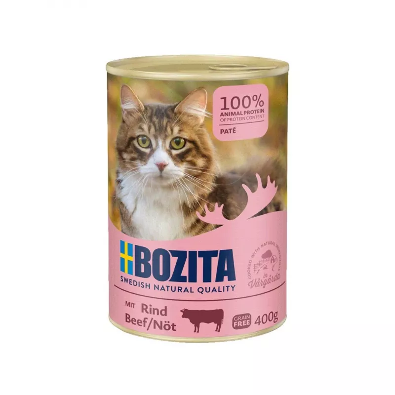 BOZITA Jautienos paštetas - šlapias kačių maistas - 400 g
