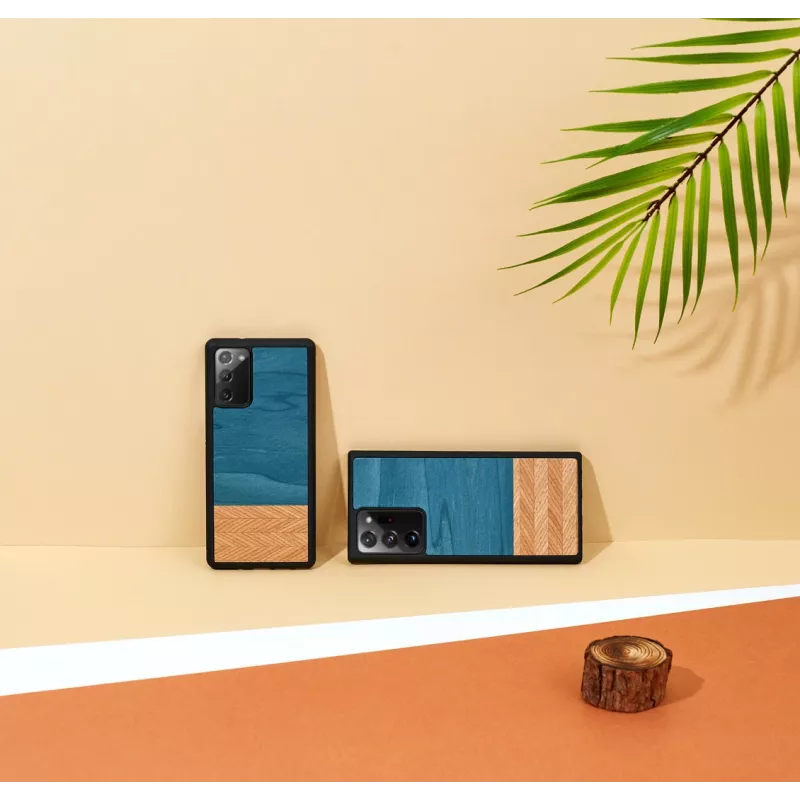 man and wood Galaxy Note 20 džinsinio stiliaus juodas išmaniojo telefono dėklas — apsauginis džinsinio stiliaus dangtelis